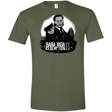 T-Shirts Military Green / S Baba Yaga Redeption Men's Semi-Fitted Softstyle