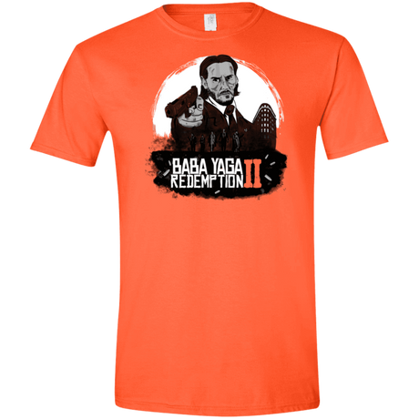 T-Shirts Orange / S Baba Yaga Redeption Men's Semi-Fitted Softstyle