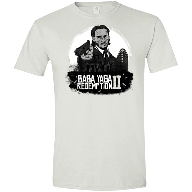 T-Shirts White / X-Small Baba Yaga Redeption Men's Semi-Fitted Softstyle