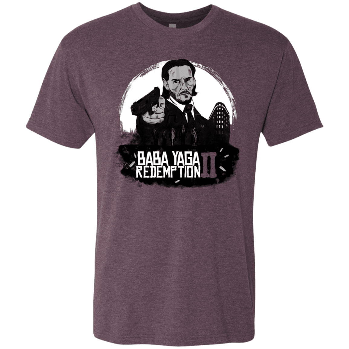 T-Shirts Vintage Purple / S Baba Yaga Redeption Men's Triblend T-Shirt