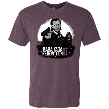 T-Shirts Vintage Purple / S Baba Yaga Redeption Men's Triblend T-Shirt