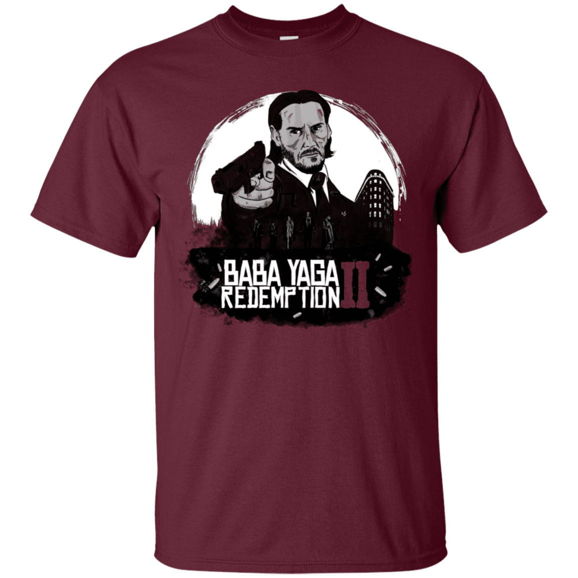 T-Shirts Maroon / S Baba Yaga Redeption T-Shirt