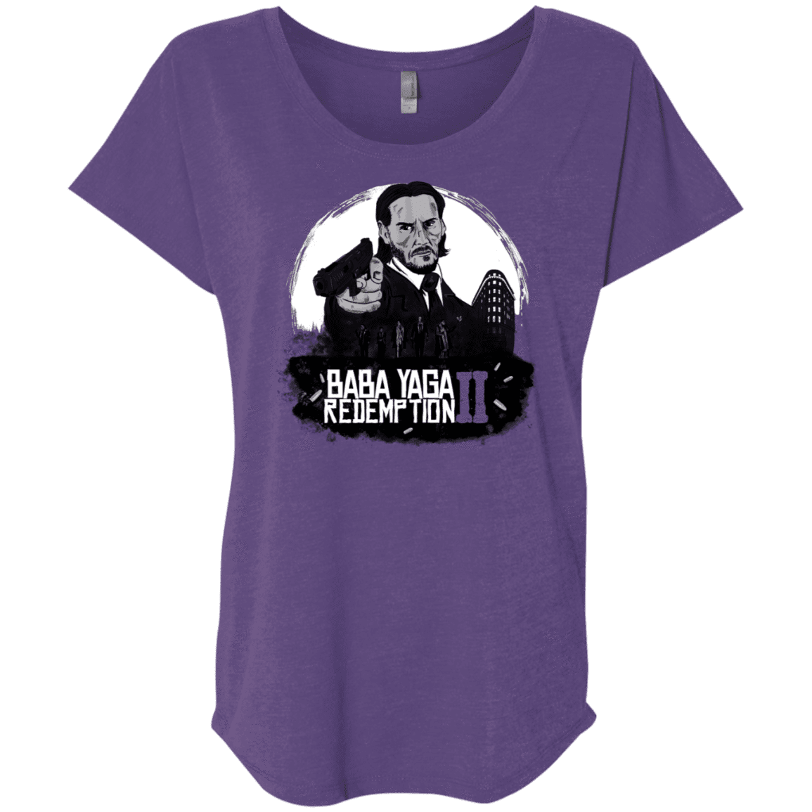 T-Shirts Purple Rush / X-Small Baba Yaga Redeption Triblend Dolman Sleeve