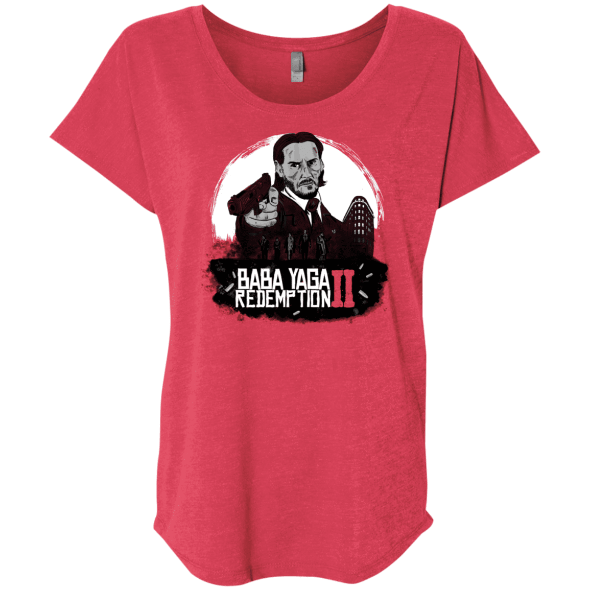 T-Shirts Vintage Red / X-Small Baba Yaga Redeption Triblend Dolman Sleeve