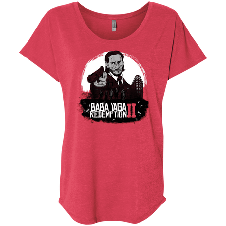 T-Shirts Vintage Red / X-Small Baba Yaga Redeption Triblend Dolman Sleeve