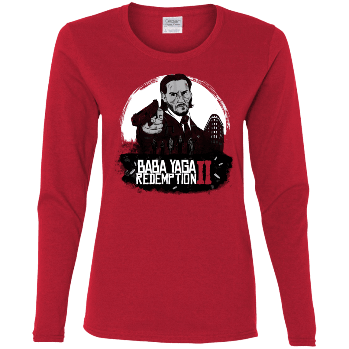 T-Shirts Red / S Baba Yaga Redeption Women's Long Sleeve T-Shirt