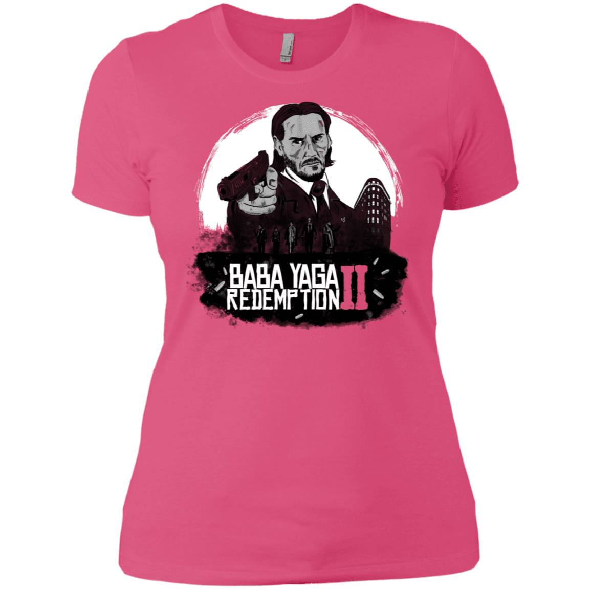 T-Shirts Hot Pink / X-Small Baba Yaga Redeption Women's Premium T-Shirt
