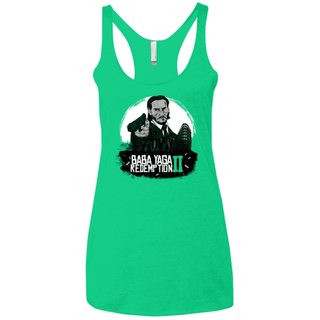 T-Shirts Envy / X-Small Baba Yaga Redeption Women's Triblend Racerback Tank