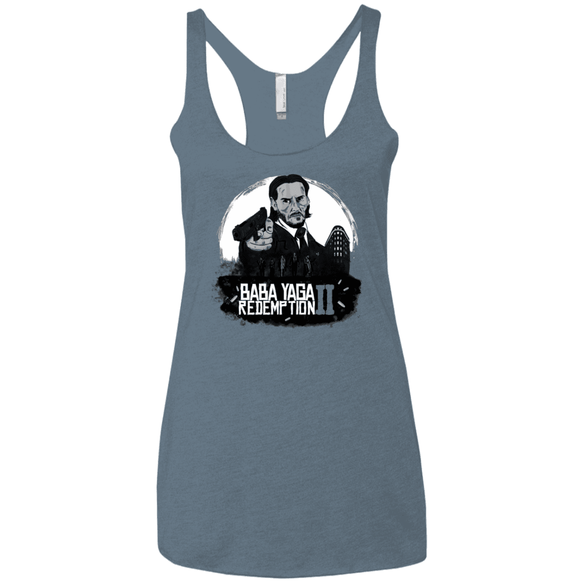 T-Shirts Indigo / X-Small Baba Yaga Redeption Women's Triblend Racerback Tank