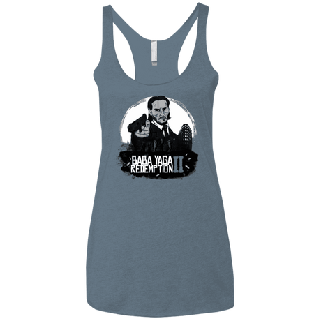 T-Shirts Indigo / X-Small Baba Yaga Redeption Women's Triblend Racerback Tank