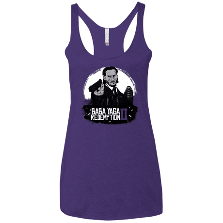T-Shirts Purple Rush / X-Small Baba Yaga Redeption Women's Triblend Racerback Tank