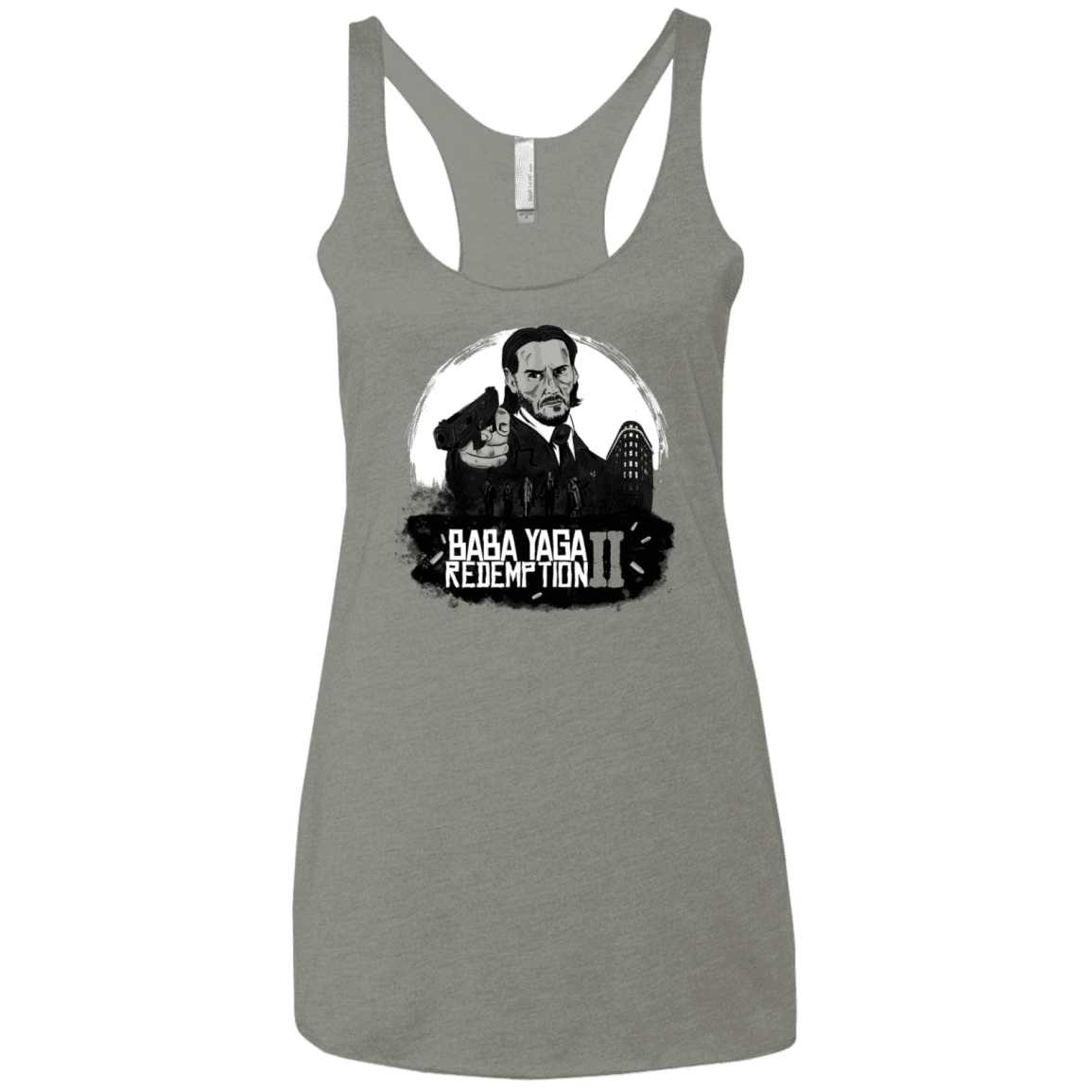 T-Shirts Venetian Grey / X-Small Baba Yaga Redeption Women's Triblend Racerback Tank