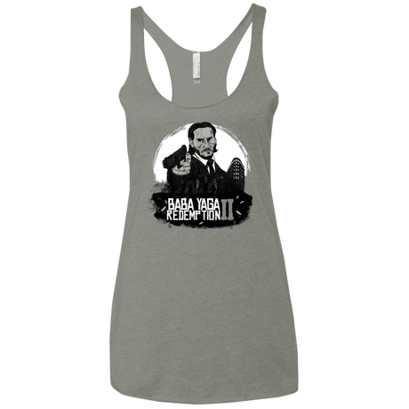 T-Shirts Venetian Grey / X-Small Baba Yaga Redeption Women's Triblend Racerback Tank