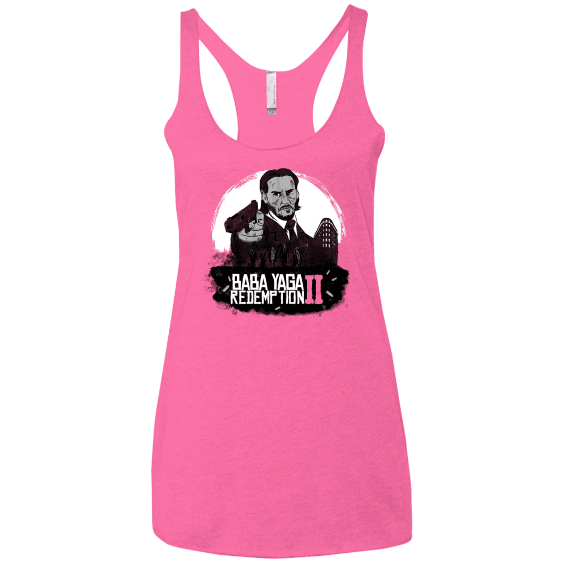 T-Shirts Vintage Pink / X-Small Baba Yaga Redeption Women's Triblend Racerback Tank