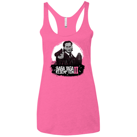 T-Shirts Vintage Pink / X-Small Baba Yaga Redeption Women's Triblend Racerback Tank