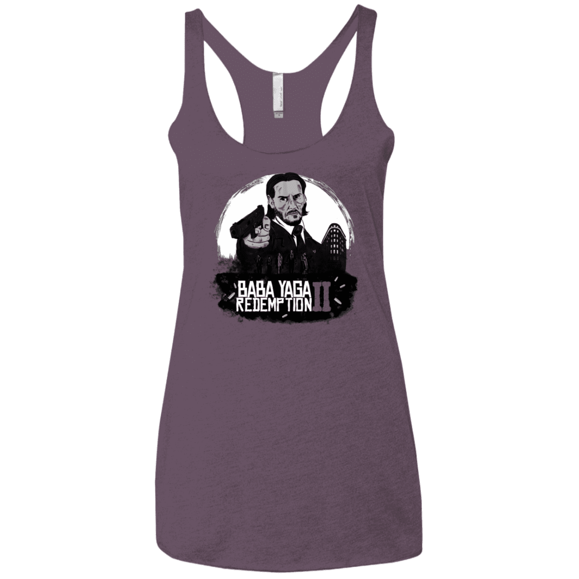 T-Shirts Vintage Purple / X-Small Baba Yaga Redeption Women's Triblend Racerback Tank