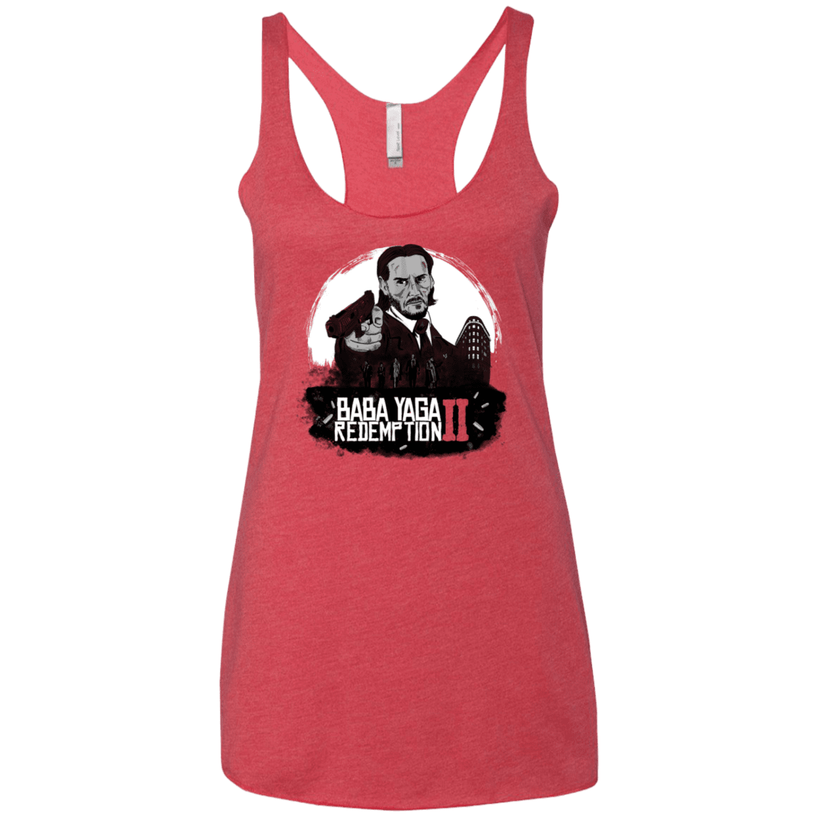 T-Shirts Vintage Red / X-Small Baba Yaga Redeption Women's Triblend Racerback Tank