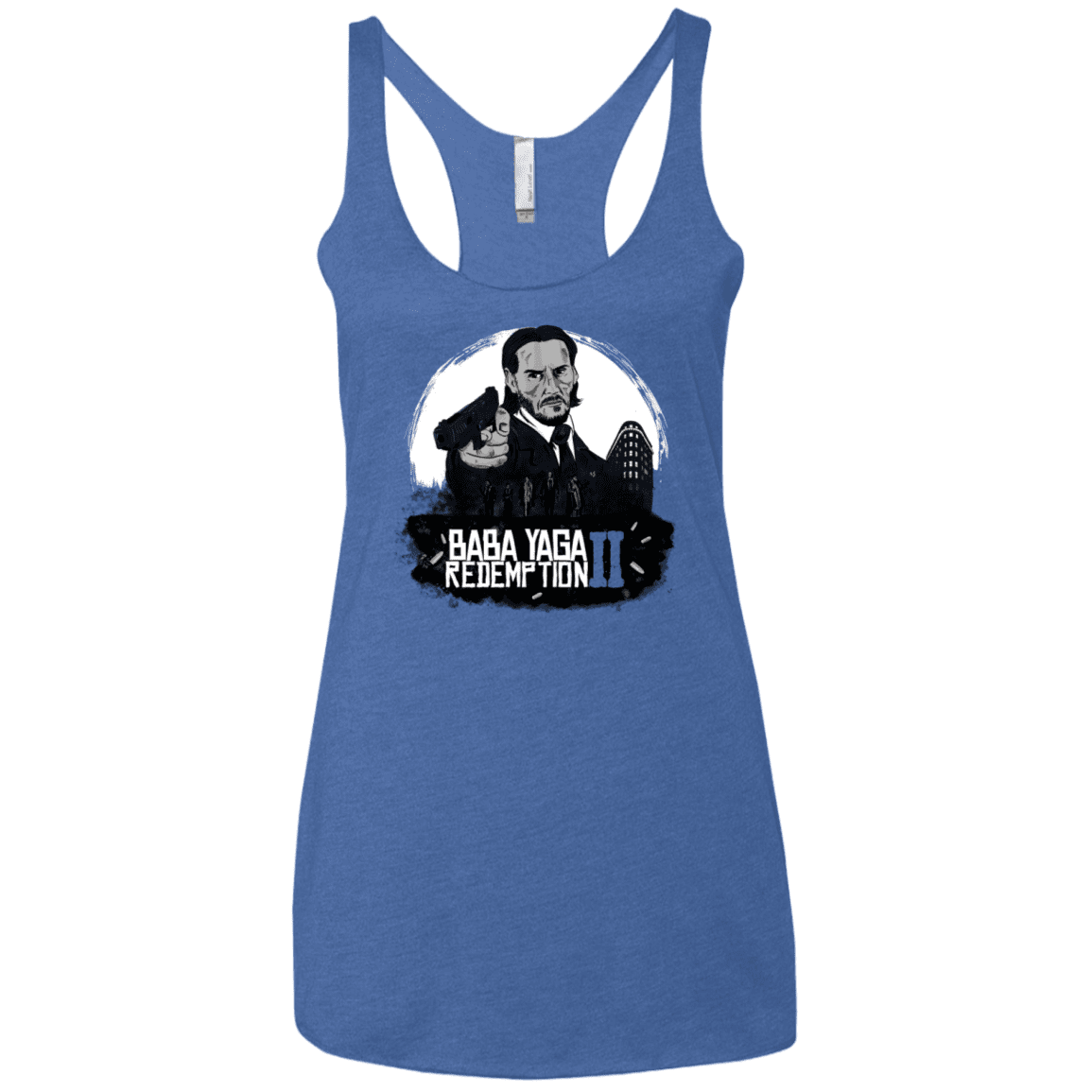 T-Shirts Vintage Royal / X-Small Baba Yaga Redeption Women's Triblend Racerback Tank