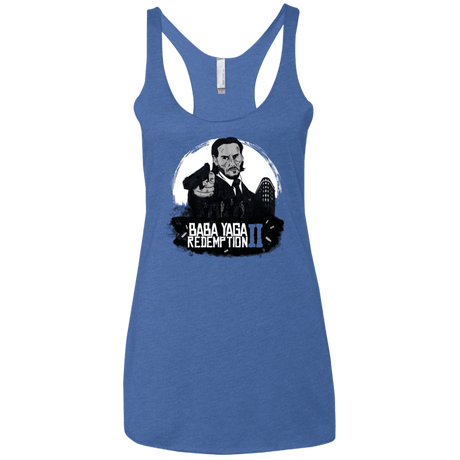 T-Shirts Vintage Royal / X-Small Baba Yaga Redeption Women's Triblend Racerback Tank