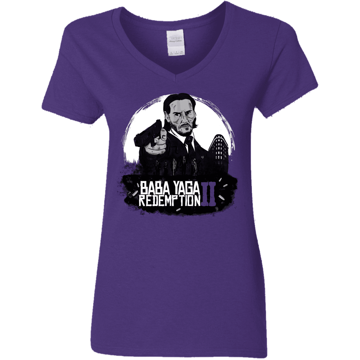 T-Shirts Purple / S Baba Yaga Redeption Women's V-Neck T-Shirt