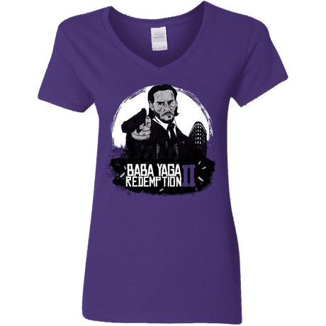 T-Shirts Purple / S Baba Yaga Redeption Women's V-Neck T-Shirt