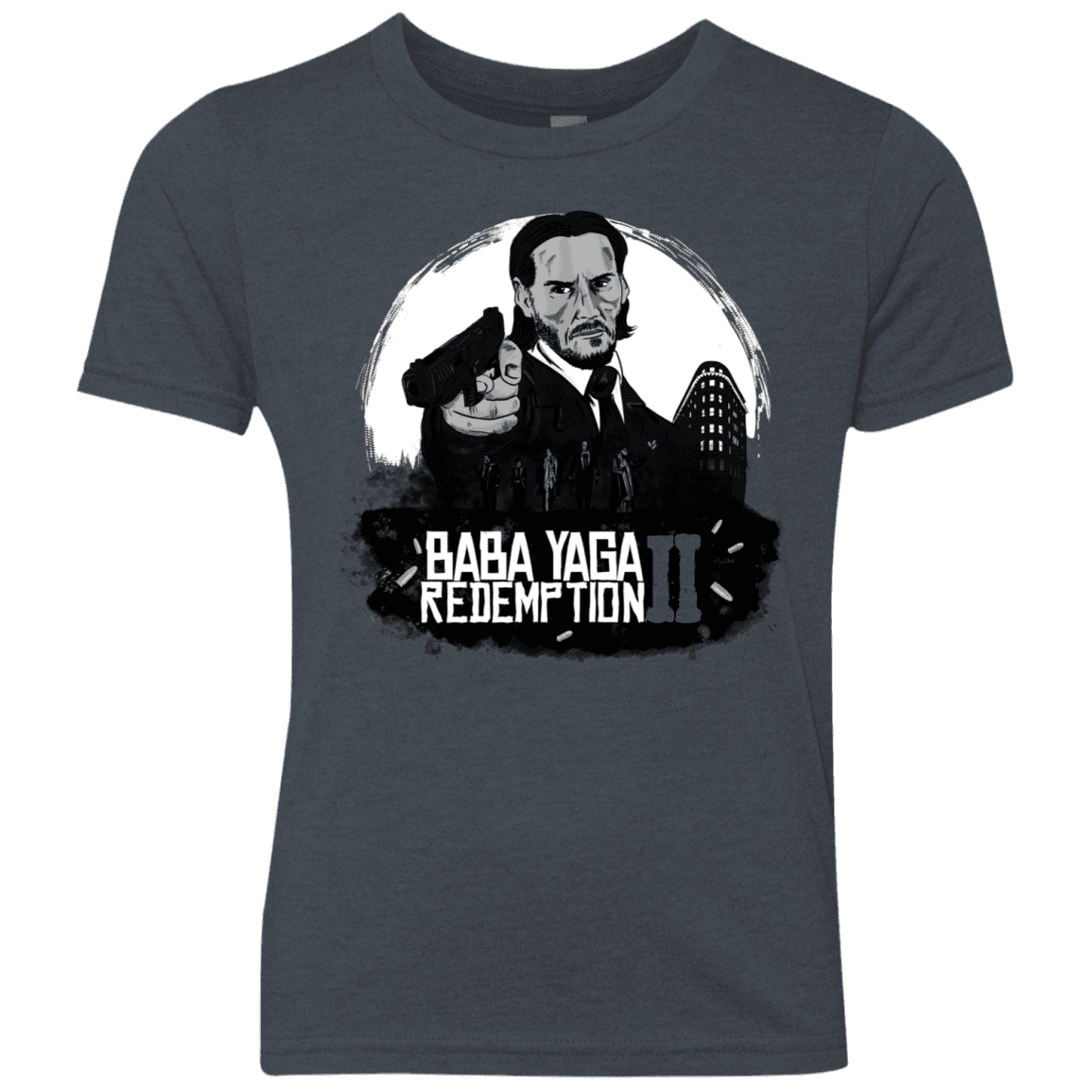 T-Shirts Vintage Navy / YXS Baba Yaga Redeption Youth Triblend T-Shirt
