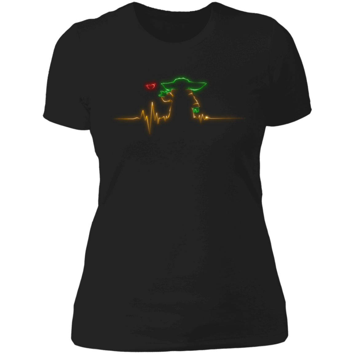 T-Shirts Black / X-Small Baby Alien Heartbeat Women's Premium T-Shirt