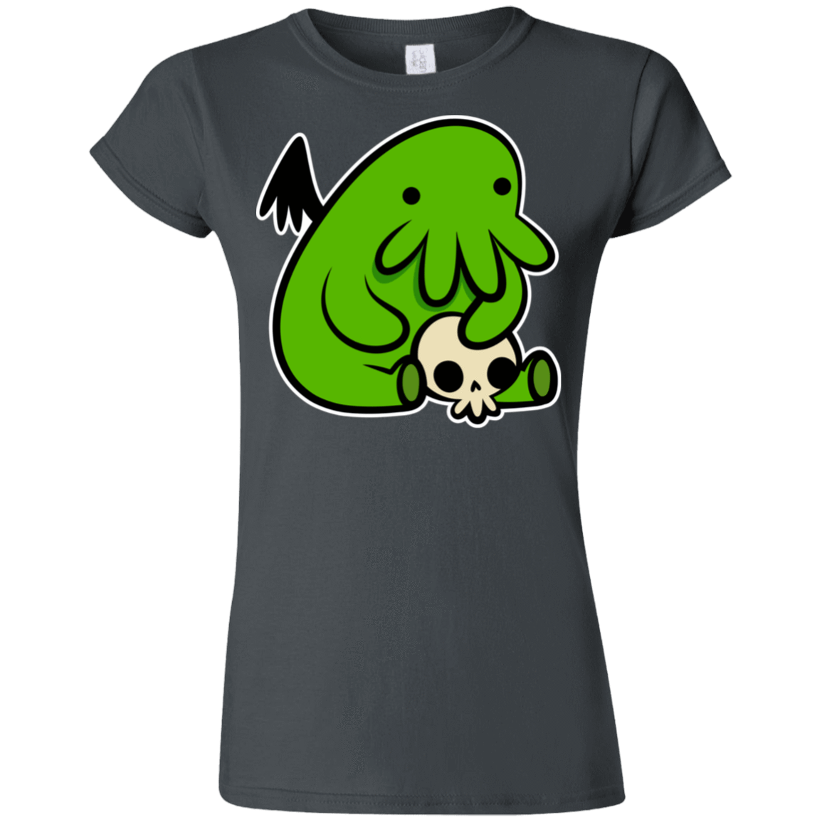 T-Shirts Charcoal / S Baby Cthulhu Junior Slimmer-Fit T-Shirt