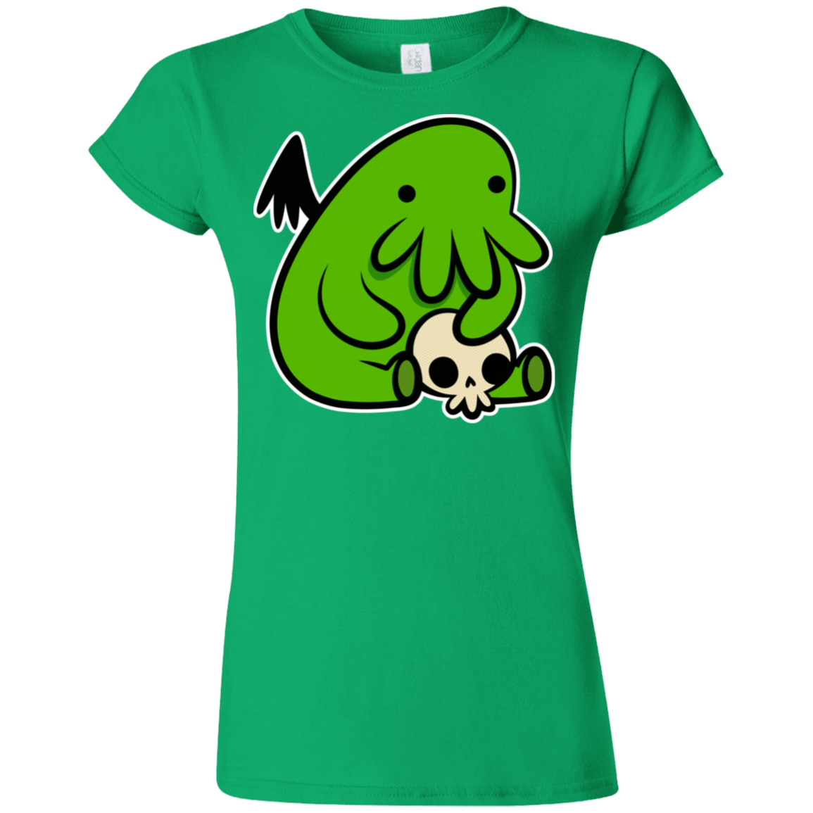T-Shirts Irish Green / S Baby Cthulhu Junior Slimmer-Fit T-Shirt
