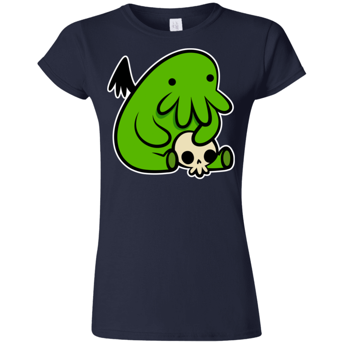T-Shirts Navy / S Baby Cthulhu Junior Slimmer-Fit T-Shirt