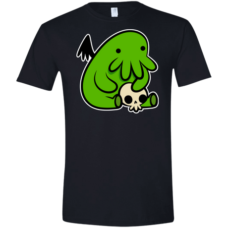 T-Shirts Black / S Baby Cthulhu Men's Semi-Fitted Softstyle