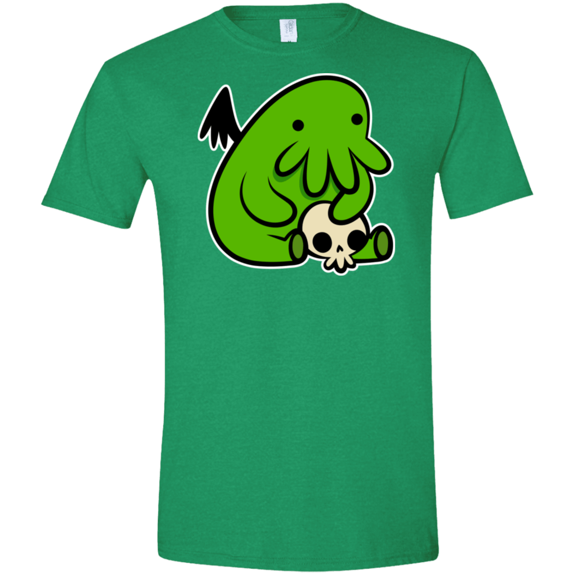 T-Shirts Heather Irish Green / S Baby Cthulhu Men's Semi-Fitted Softstyle