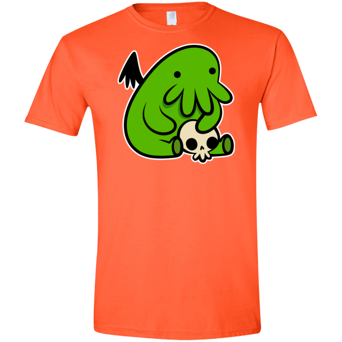 T-Shirts Orange / S Baby Cthulhu Men's Semi-Fitted Softstyle