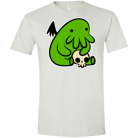 T-Shirts White / X-Small Baby Cthulhu Men's Semi-Fitted Softstyle