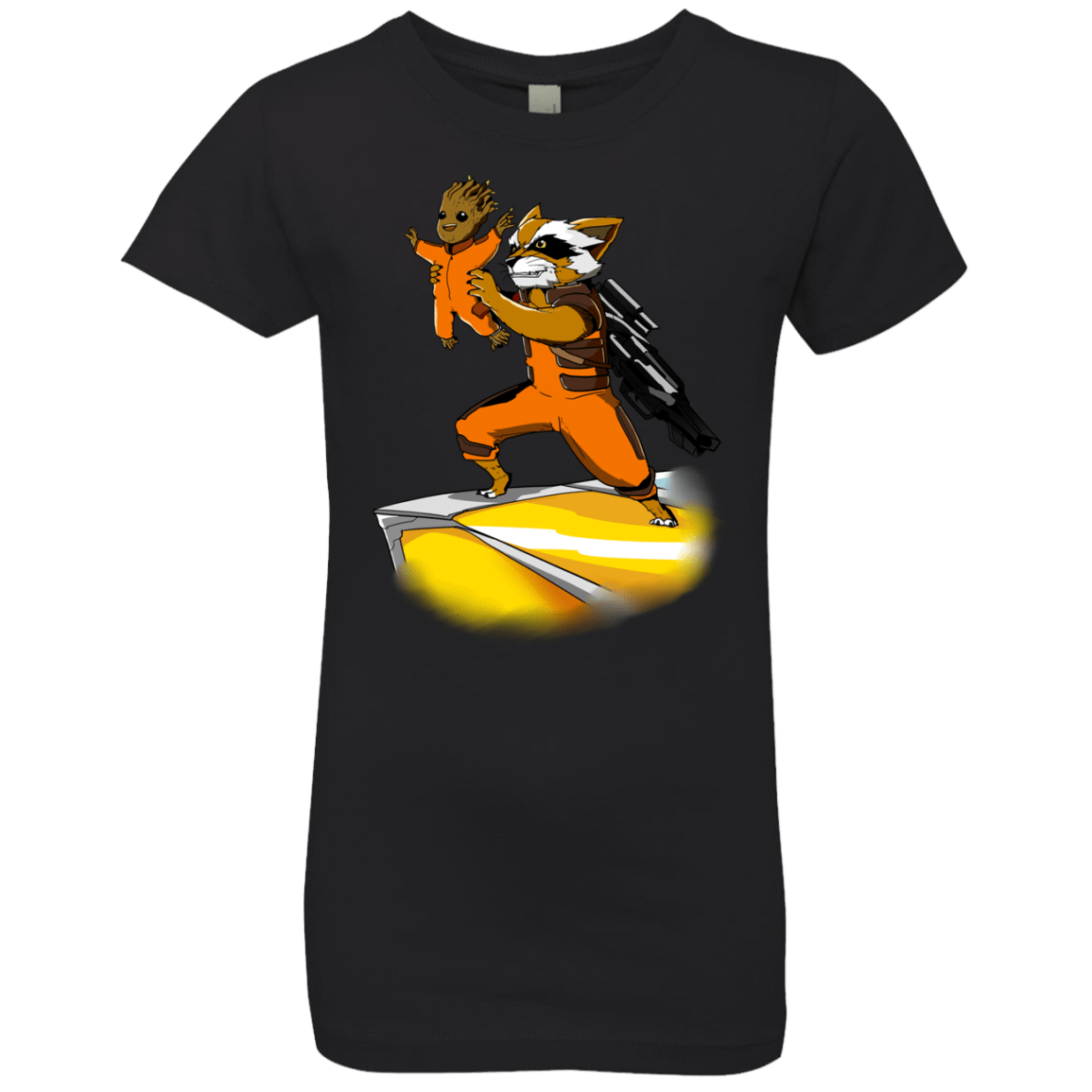 T-Shirts Black / YXS Baby Groot Girls Premium T-Shirt