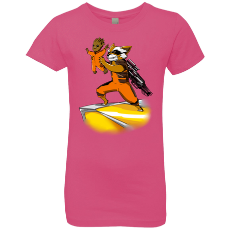 T-Shirts Hot Pink / YXS Baby Groot Girls Premium T-Shirt