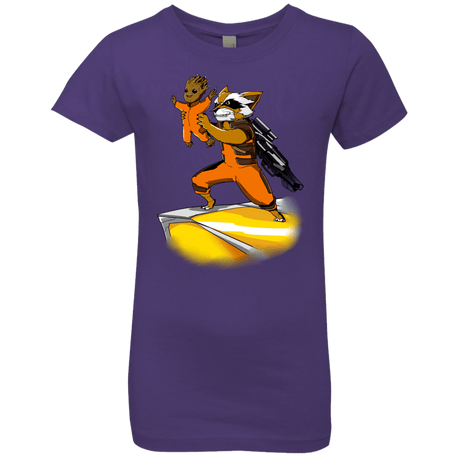 T-Shirts Purple Rush / YXS Baby Groot Girls Premium T-Shirt