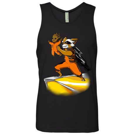 T-Shirts Black / Small Baby Groot Men's Premium Tank Top