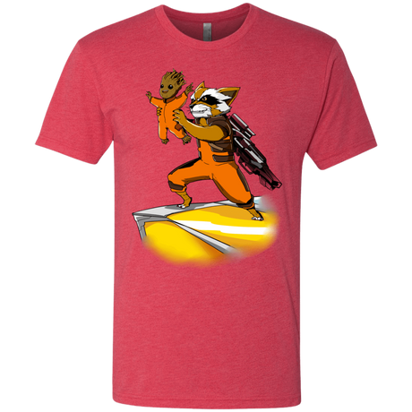 T-Shirts Vintage Red / Small Baby Groot Men's Triblend T-Shirt