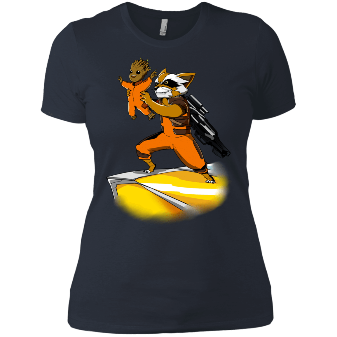 T-Shirts Indigo / X-Small Baby Groot Women's Premium T-Shirt