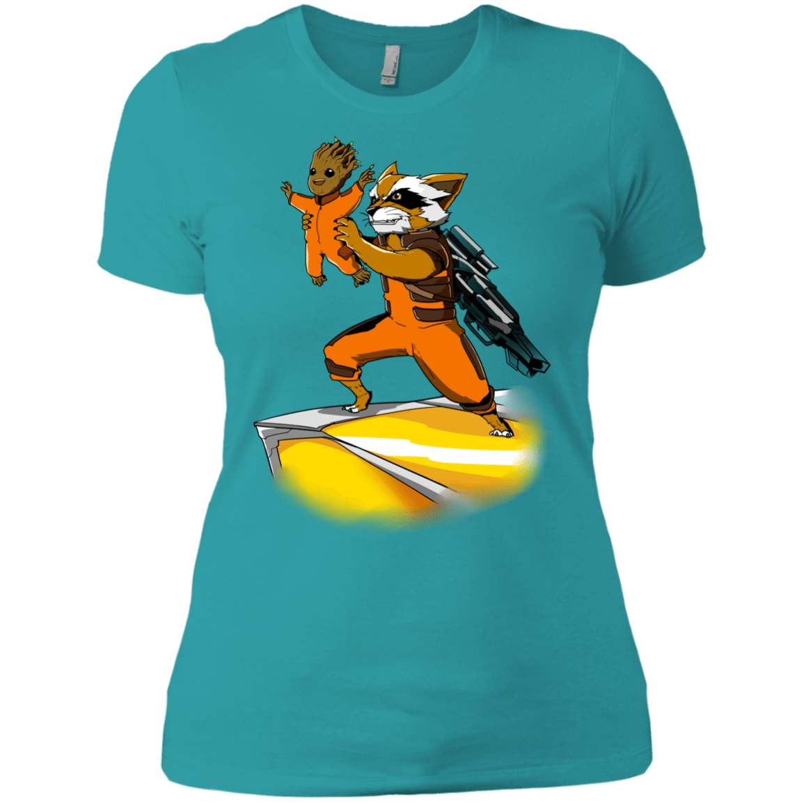 T-Shirts Tahiti Blue / X-Small Baby Groot Women's Premium T-Shirt