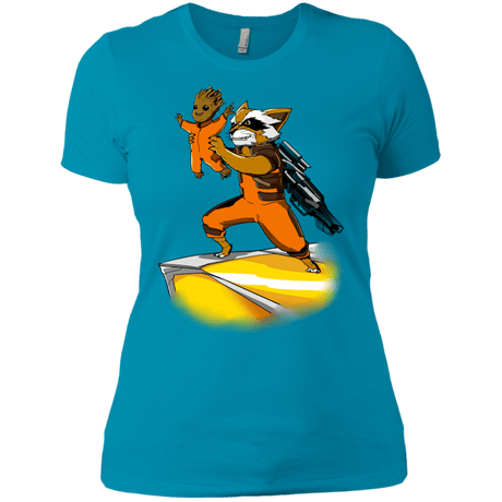 T-Shirts Turquoise / X-Small Baby Groot Women's Premium T-Shirt