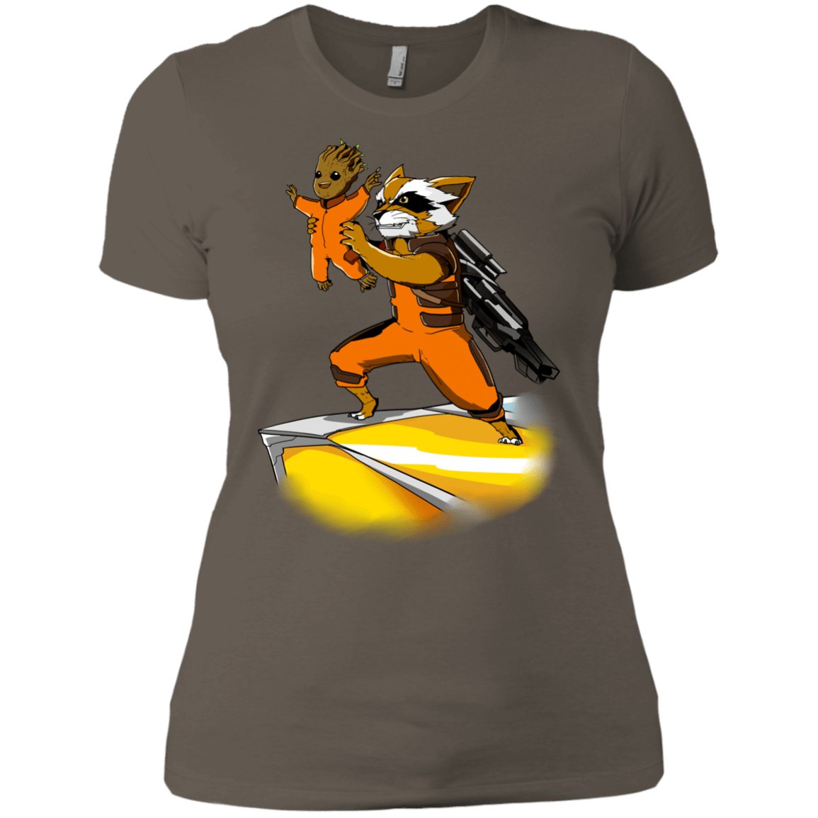 T-Shirts Warm Grey / X-Small Baby Groot Women's Premium T-Shirt