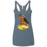 T-Shirts Indigo / X-Small Baby Groot Women's Triblend Racerback Tank