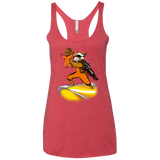 T-Shirts Vintage Red / X-Small Baby Groot Women's Triblend Racerback Tank