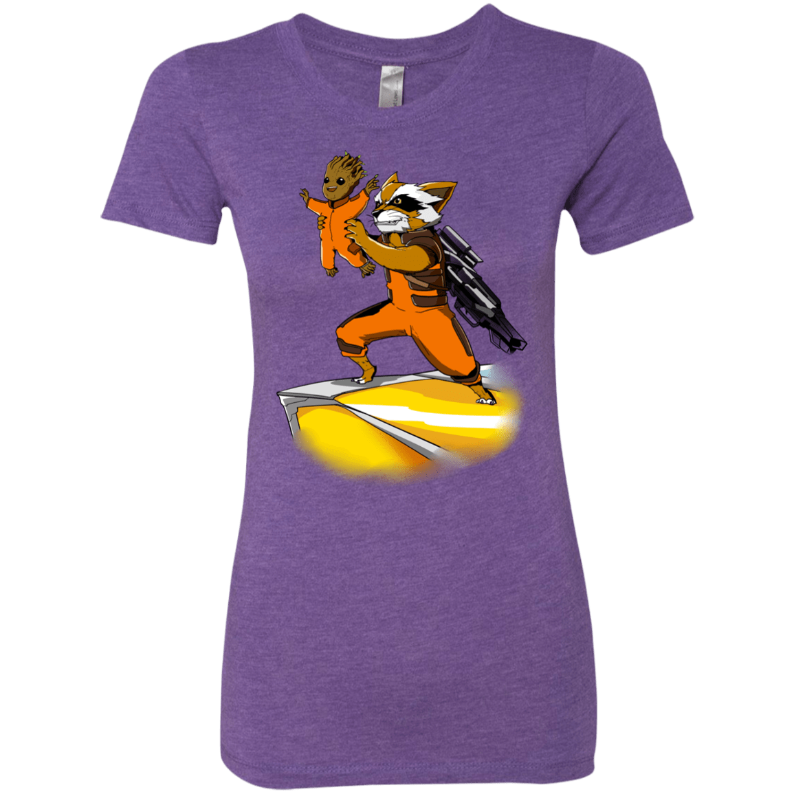 T-Shirts Purple Rush / Small Baby Groot Women's Triblend T-Shirt