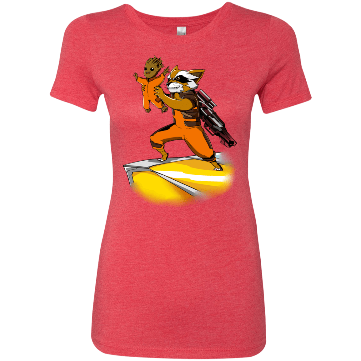 T-Shirts Vintage Red / Small Baby Groot Women's Triblend T-Shirt