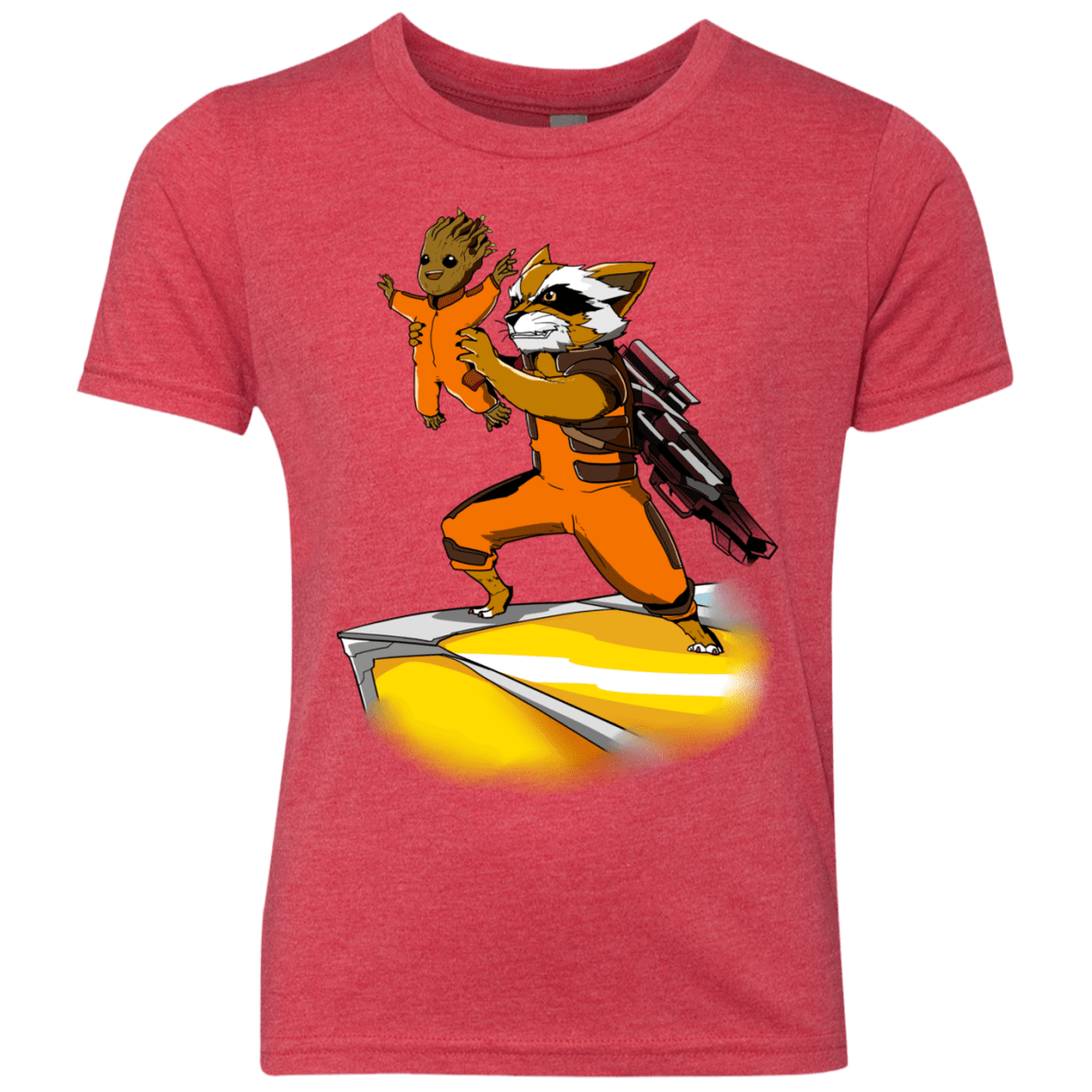 T-Shirts Vintage Red / YXS Baby Groot Youth Triblend T-Shirt