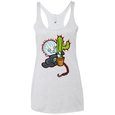 T-Shirts Heather White / X-Small Baby Hellraiser Women's Triblend Racerback Tank