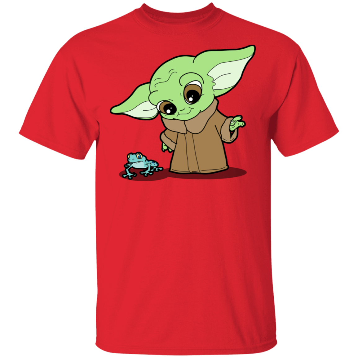 T-Shirts Red / S Baby Yoda and Frog T-Shirt